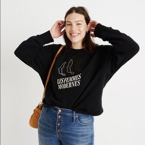 NWT Madewell Les Femmes Modernes Sweatshirt, XS
